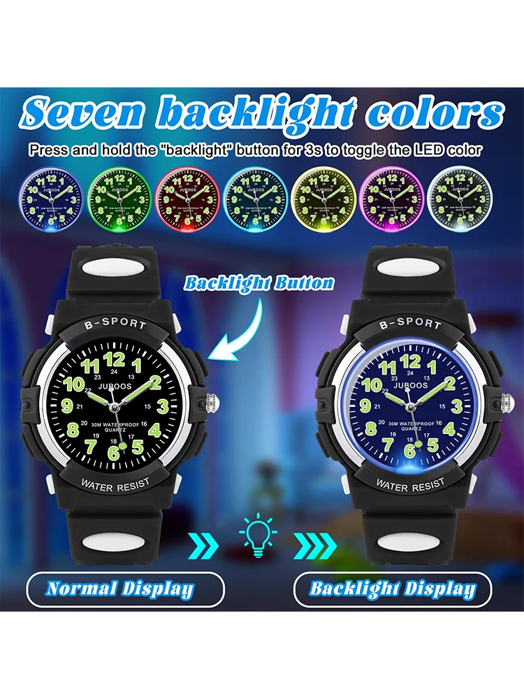 Waterproof Sport Children Watch LED Digital Kids Watches Luxury Electronic Watch for Kids Children Boys Girls Gifts