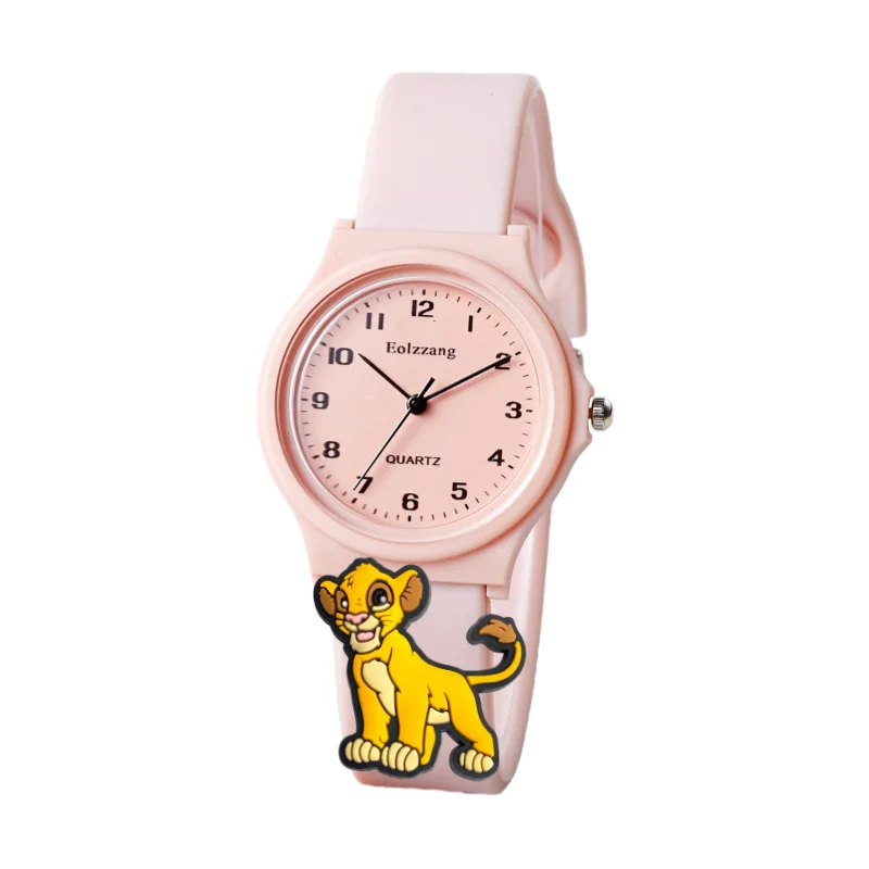Watch Kawaii Lion King Simba Boys Girls Watches Kids Minimalist Cute Children Cartoon Wristwatches Gifts for Kids Girl Clock
