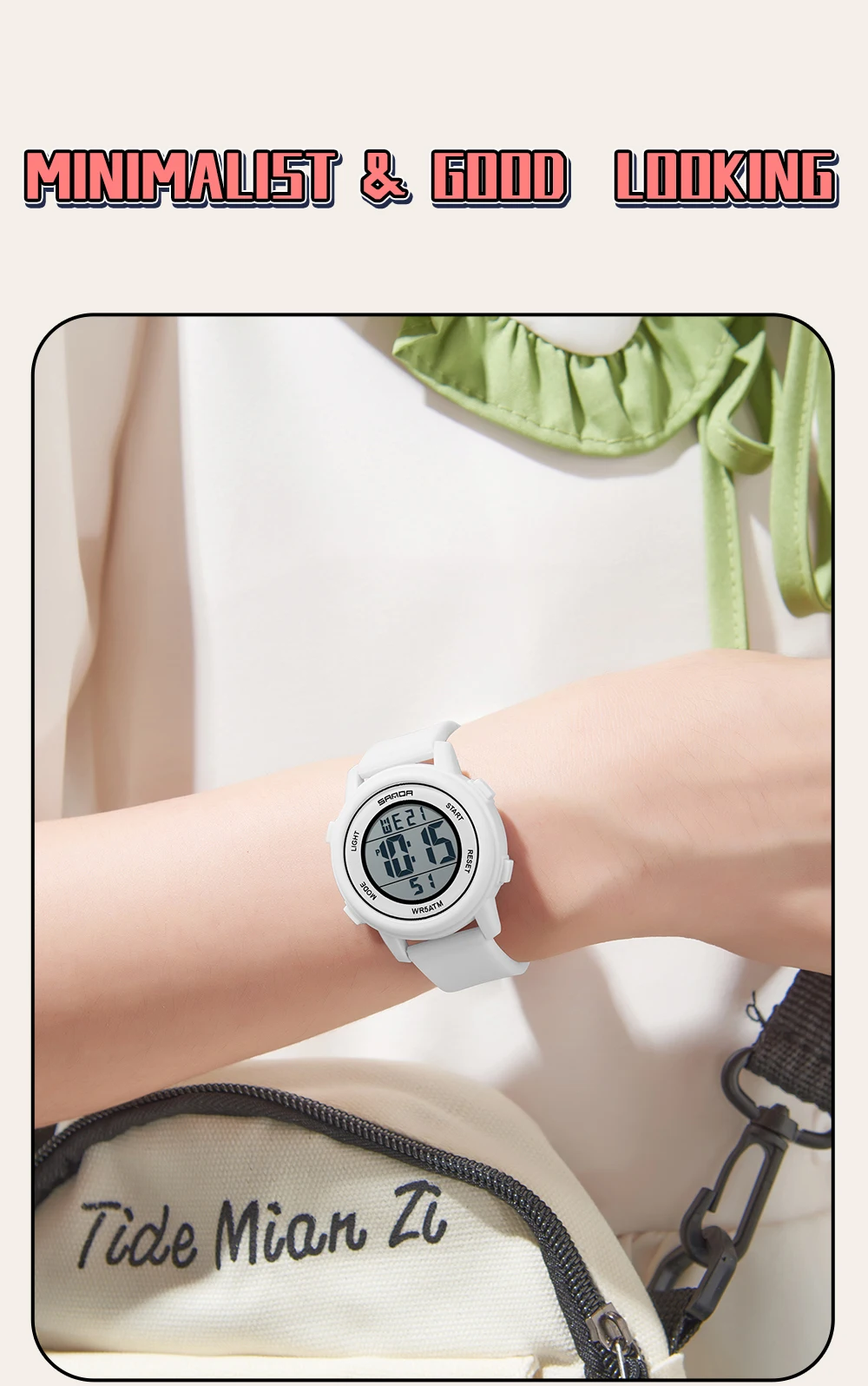 SANDA 9518 New Digital Watch Men Women Sport Wristwatch Top Brand Luxury LED Stopwatch Waterproof Male Girl Electronic Clock