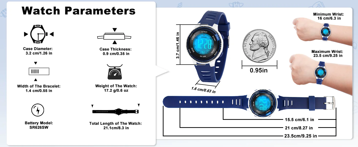 Children Watch Sport Kids Watches Silicone Strap Waterproof Digital Watch For Kid Children Student Girl Boy Wristwatch Clock