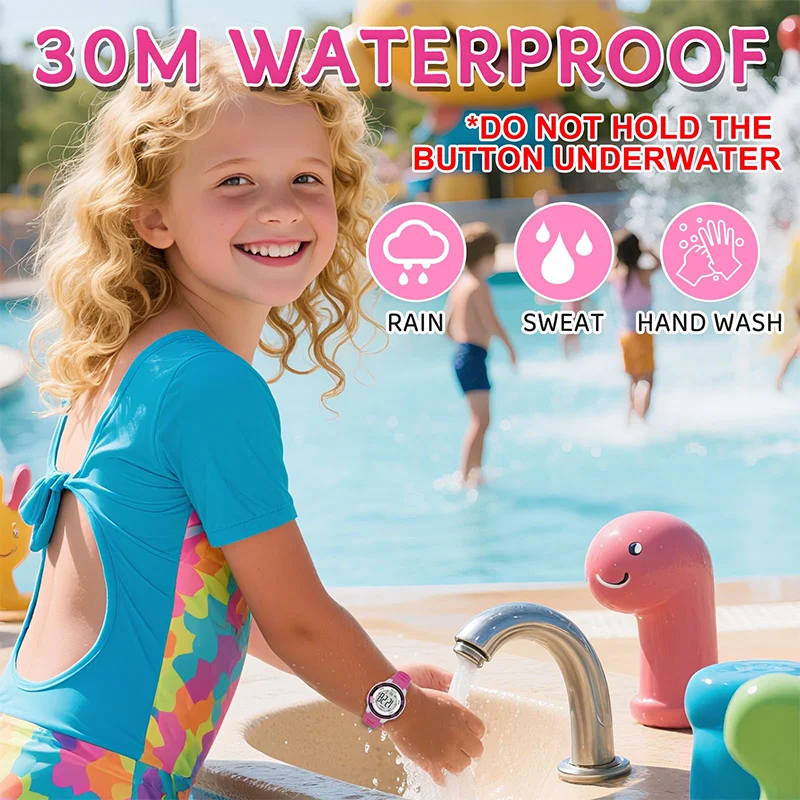 Children Watch Sport Kids Watches Silicone Strap Waterproof Digital Watch For Kid Children Student Girl Boy Wristwatch Clock