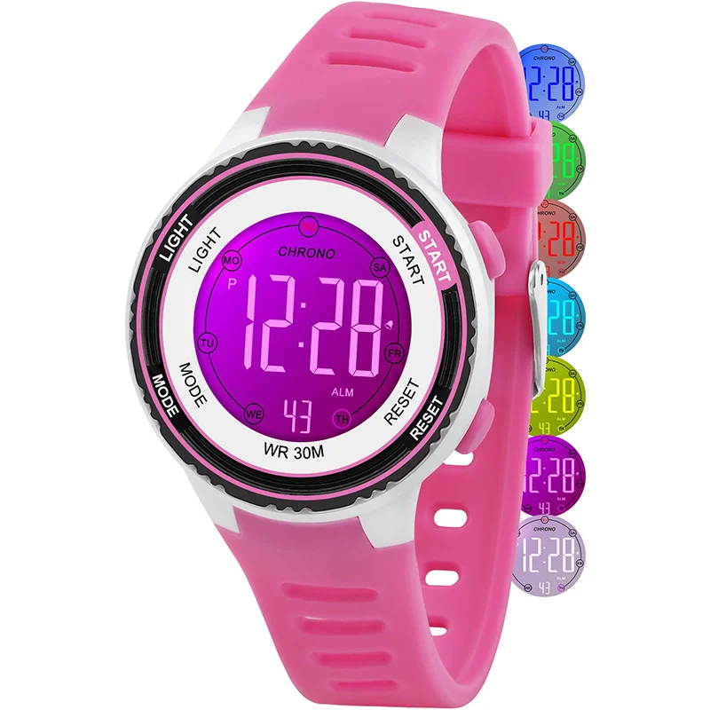 Children Watch Sport Kids Watches Silicone Strap Waterproof Digital Watch For Kid Children Student Girl Boy Wristwatch Clock