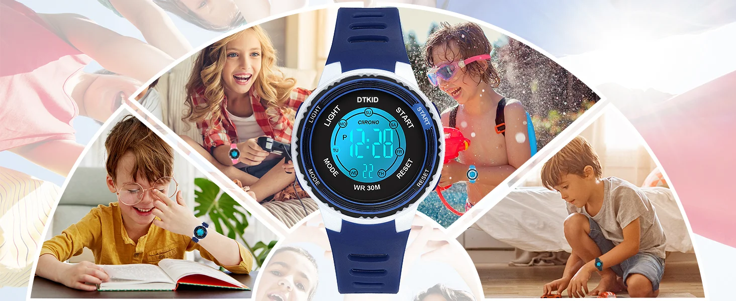 Children Watch Sport Kids Watches Silicone Strap Waterproof Digital Watch For Kid Children Student Girl Boy Wristwatch Clock