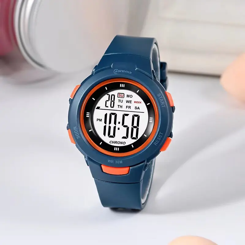 Kids Watches Fashion Luminous Waterproof Alarm Clock Smart Watches Boys and Girls Student Electronic Watch Gift UTHAI CE49