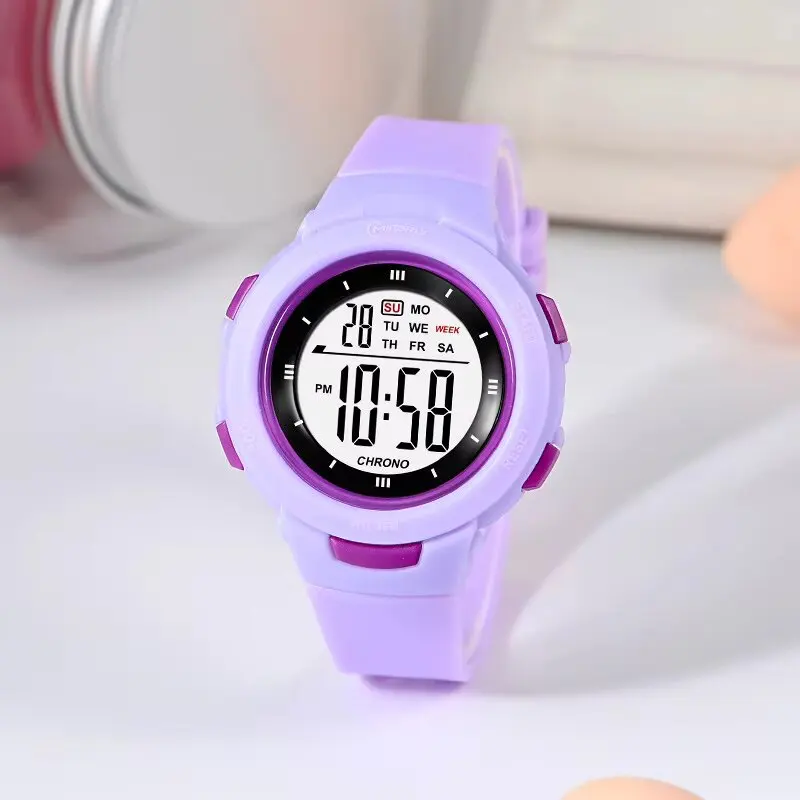 Kids Watches Fashion Luminous Waterproof Alarm Clock Smart Watches Boys and Girls Student Electronic Watch Gift UTHAI CE49