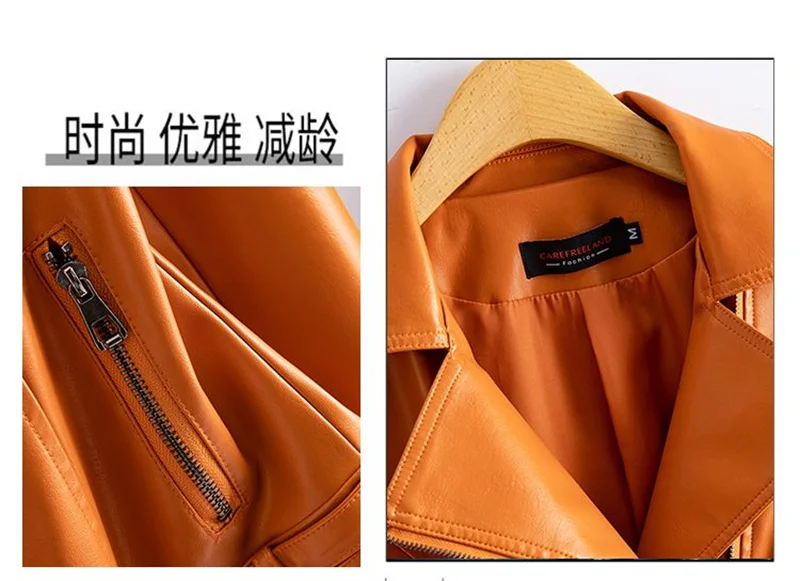 Streetwear Women's 2nd Layer Sheepskin Jacket Genuine Leather Short Coat Autumn Winter Green Moto Biker Outerwear Casual Tops