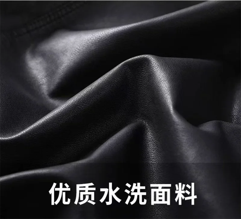 Women's Motorcycle Leather Jacket Fashion New 2025 Spring Autumn Coat Top Slim Versatile PU  Leather Outerwear Female Coat