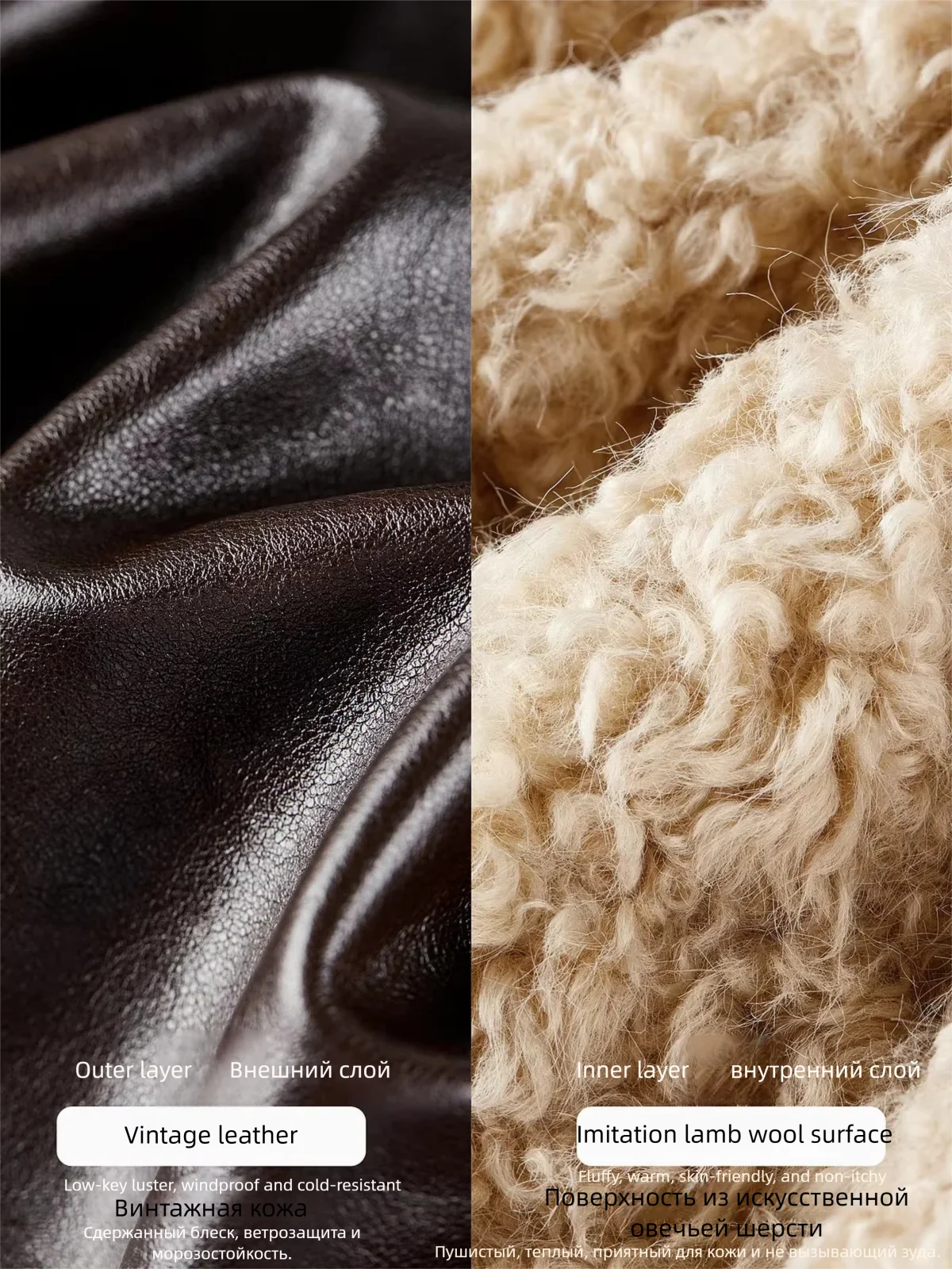 SENTUBILA Faux Fur Faux Leather Coat Women's Winter Wide 2026 Horn Buttons Loose Jacket Warm Vintage Plush Outerwear W64PD8069