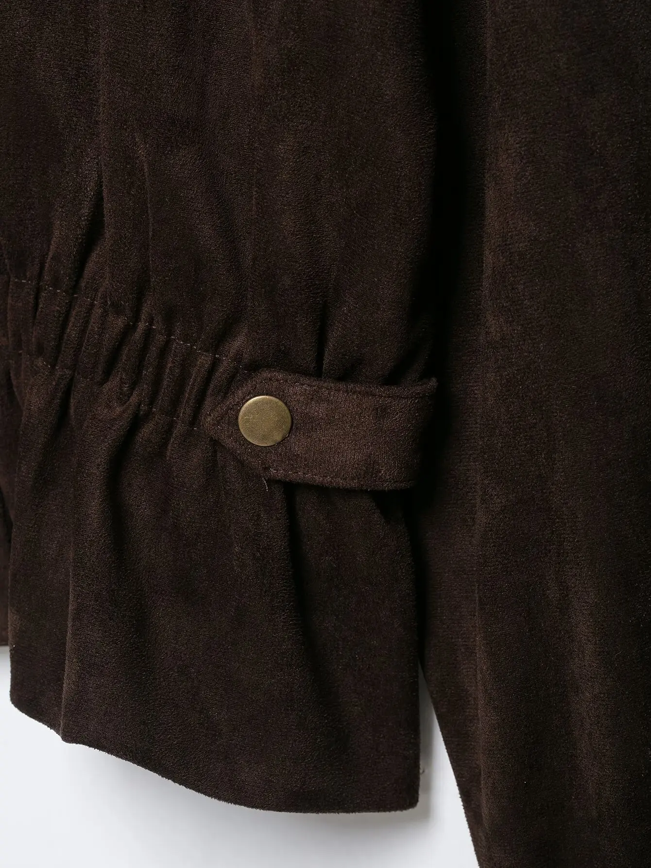 2026 Autumn Winter Women's Elegant Coffee Faux Leather Suede Jackets Lady Vintage Retro Stand Collar Zipper Loose Street Coats
