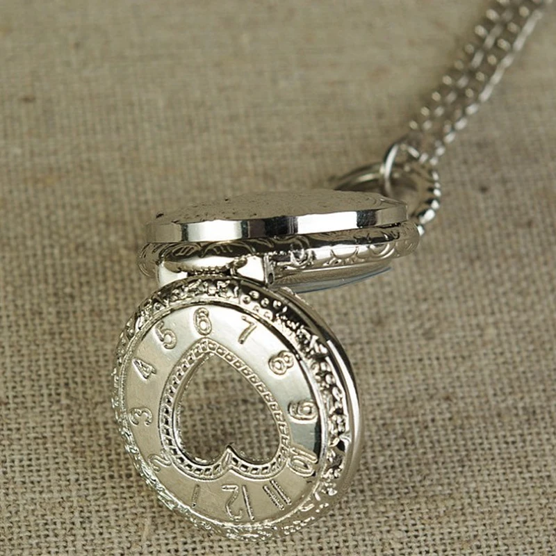 Hot Sale Women Vintage Pocket Watch Quartz Portable Hollow Out 1 Circular Design with Stylish 80cm Chain for Daily Party