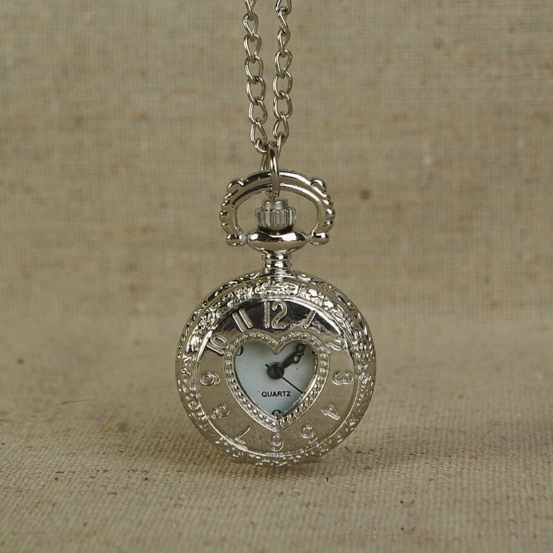 Hot Sale Women Vintage Pocket Watch Quartz Portable Hollow Out 1 Circular Design with Stylish 80cm Chain for Daily Party