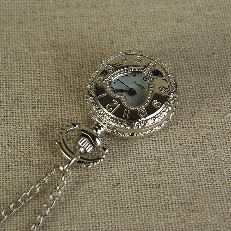 Hot Sale Women Vintage Pocket Watch Quartz Portable Hollow Out 1 Circular Design with Stylish 80cm Chain for Daily Party