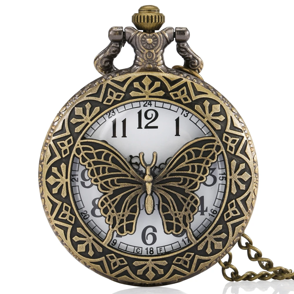 Hot Vintage Quartz Analog Pocket Watch Gift Unisex Arabic Numerals Dial Retro Pendant Necklace Pendant Clock Women Timepiece