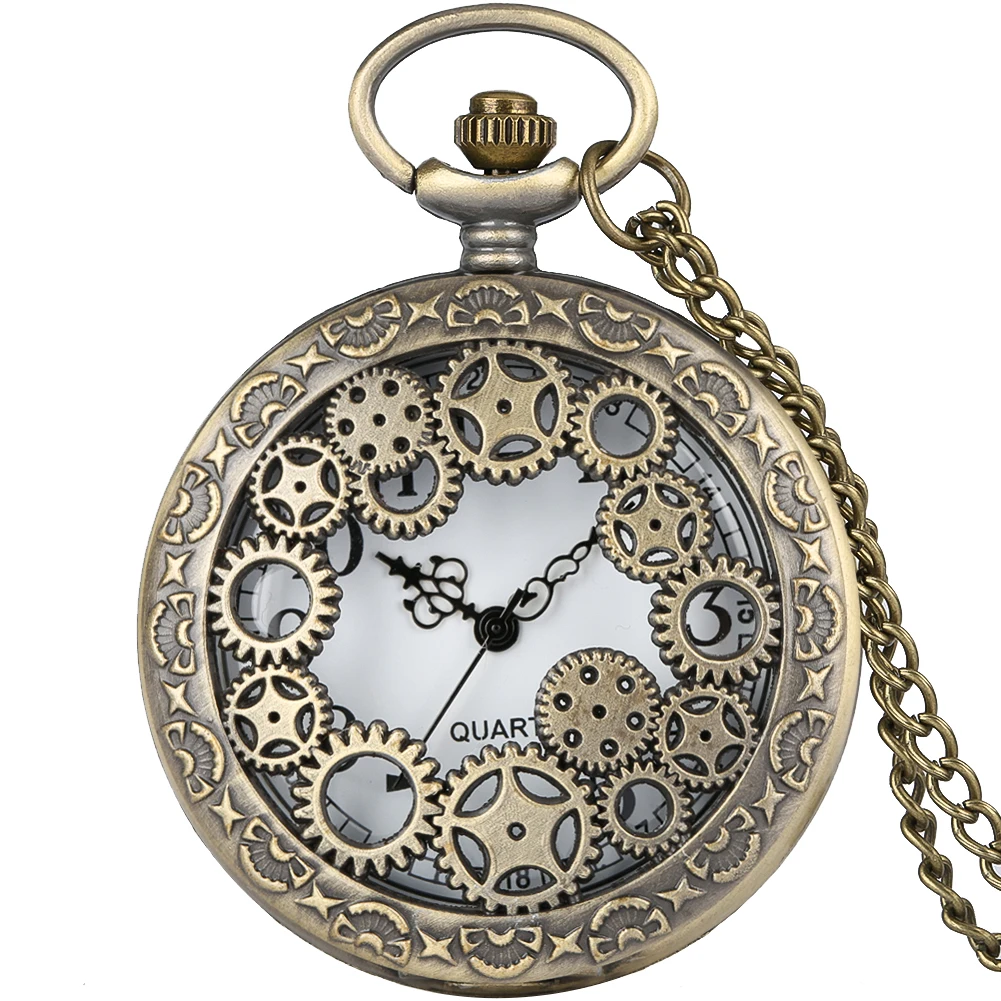 Hot Vintage Quartz Analog Pocket Watch Gift Unisex Arabic Numerals Dial Retro Pendant Necklace Pendant Clock Women Timepiece