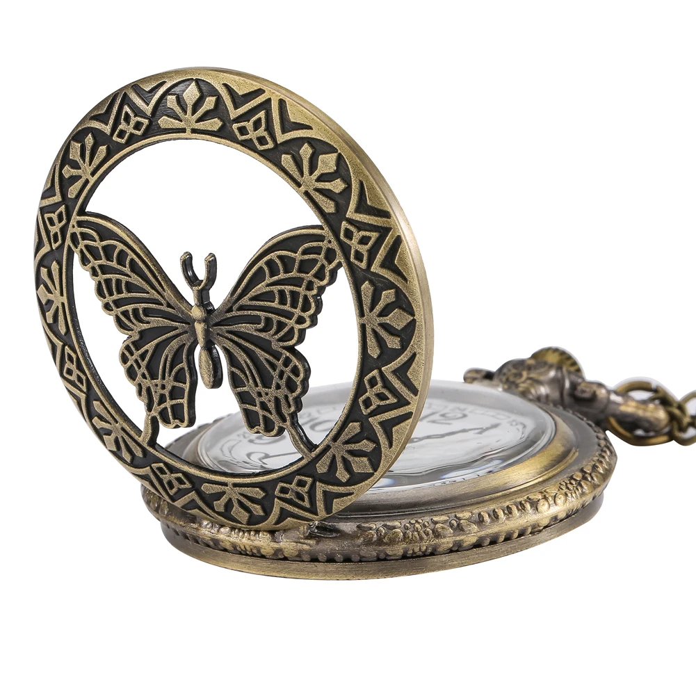 Hot Vintage Quartz Analog Pocket Watch Gift Unisex Arabic Numerals Dial Retro Pendant Necklace Pendant Clock Women Timepiece