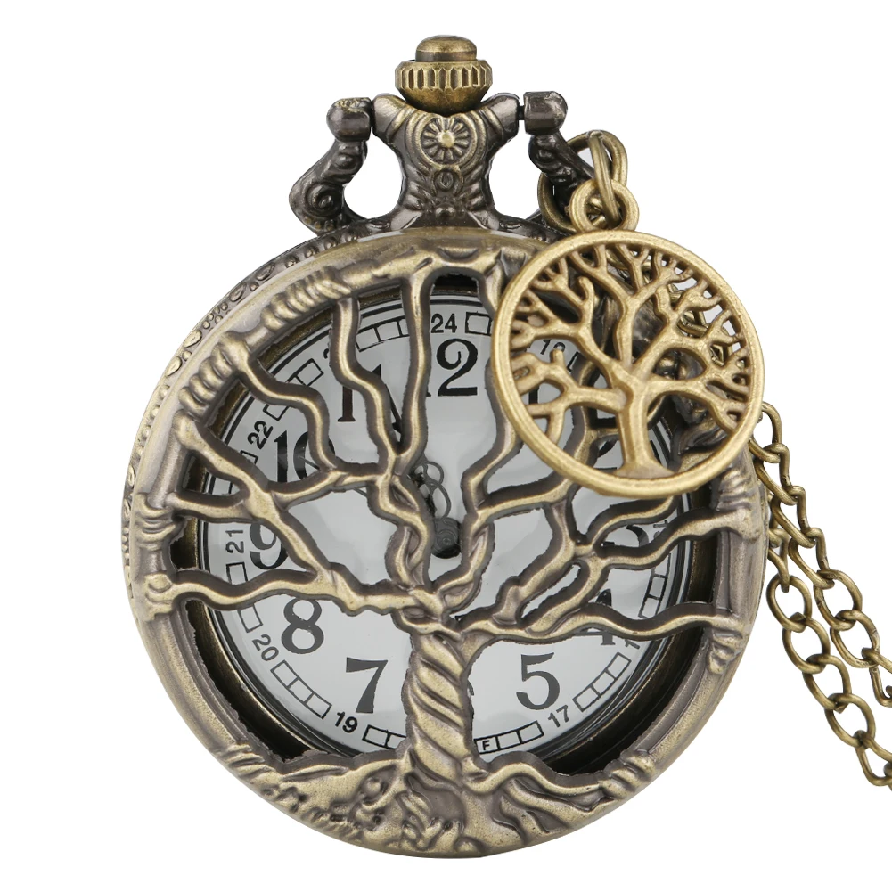 Hot Vintage Quartz Analog Pocket Watch Gift Unisex Arabic Numerals Dial Retro Pendant Necklace Pendant Clock Women Timepiece