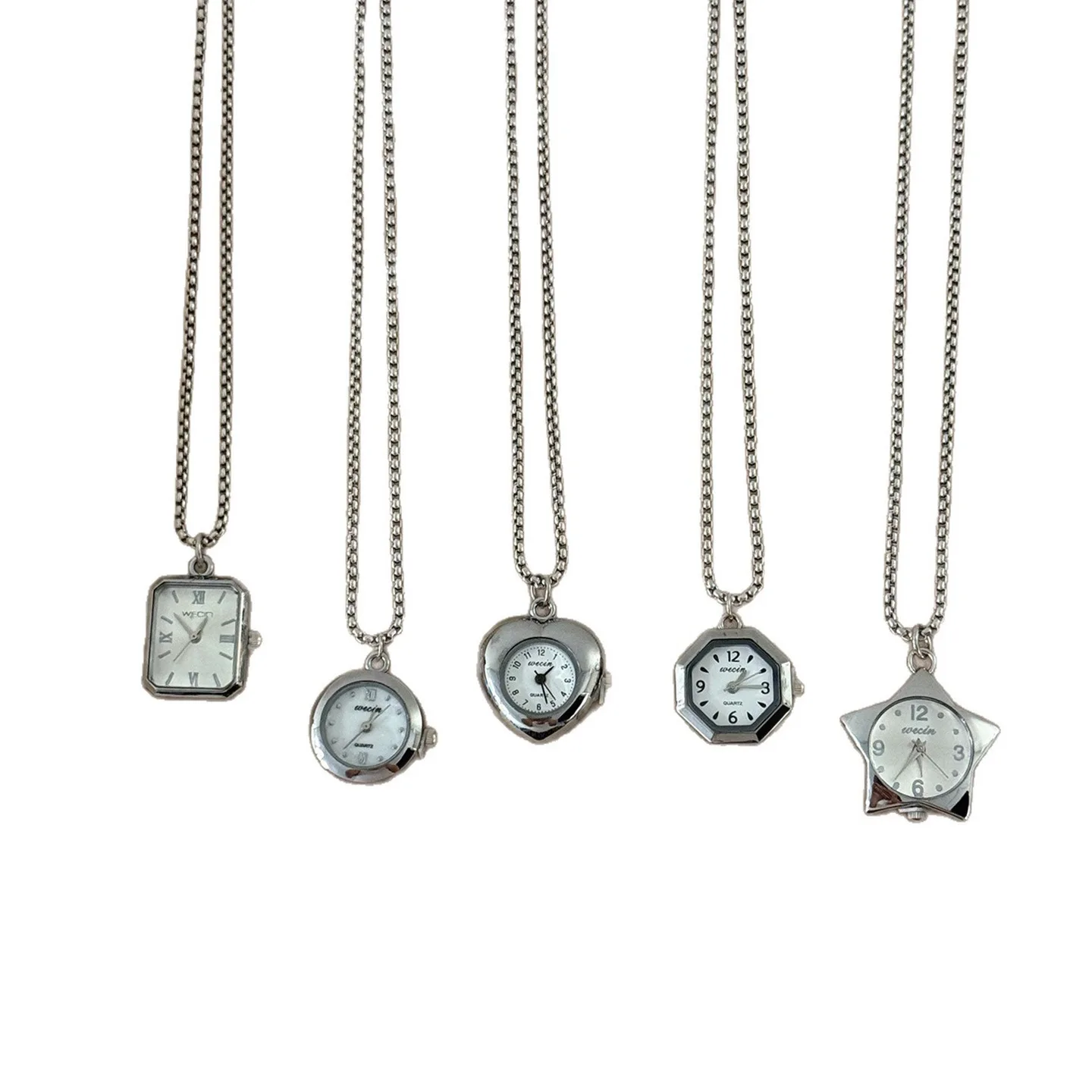Retro Silver Pocket Watch,Pendant Necklace,Women's Niche High-End Sense,Unique Long Sweater Chain Watch,2026 New Accessories