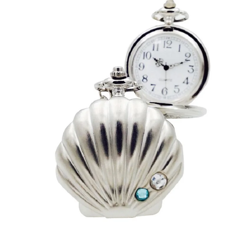 Pocket Watch,Large New Shell Pocket Watch,Flip Retro Linked List,Fashion Accessory,For Men And Women