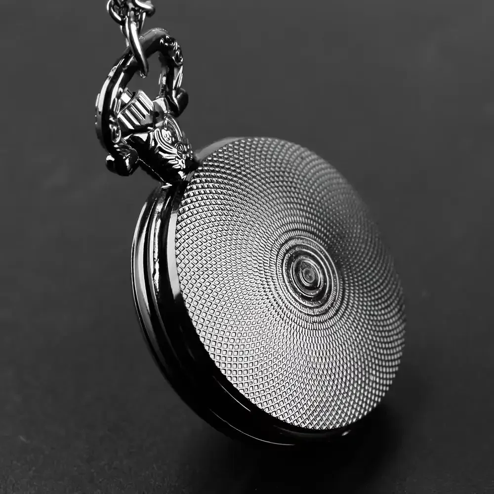 Vintage Route 66 Motorcycle Pocket Watch America's Highway The Mother Road Quartz Pocket Watch With Chain Antique Pendant Clock