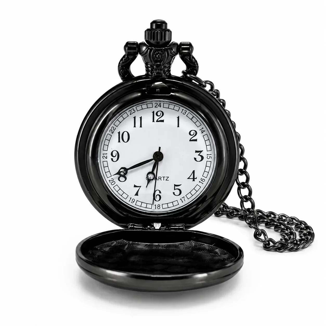 Vintage Route 66 Motorcycle Pocket Watch America's Highway The Mother Road Quartz Pocket Watch With Chain Antique Pendant Clock