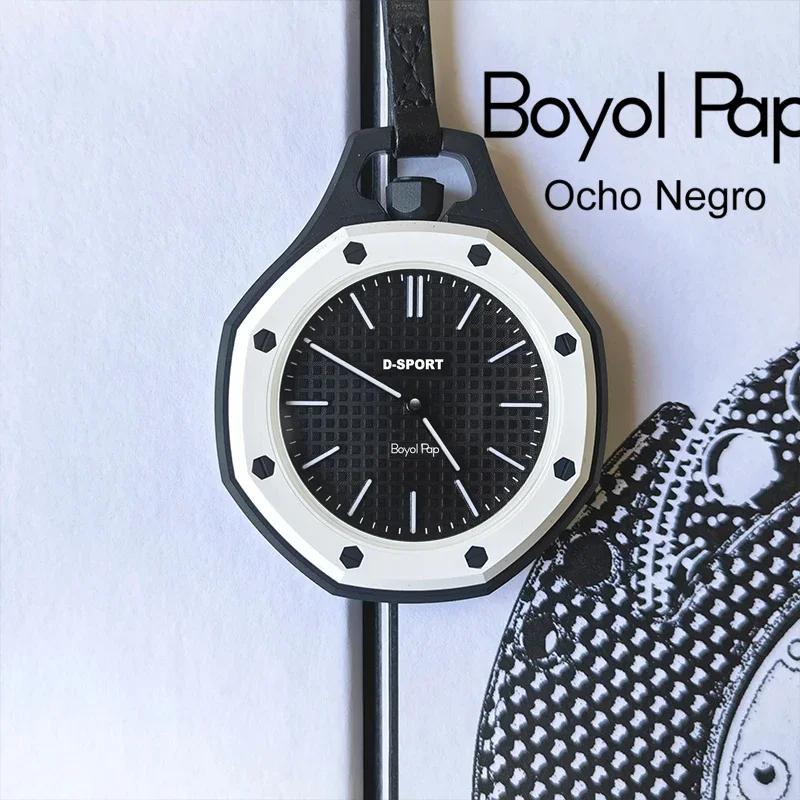 New Fashion Octagonal Pocket Watch Simple Hanging Necklace Quartz Watch Students Neck Pendant Watches Top Gifts for Men Women