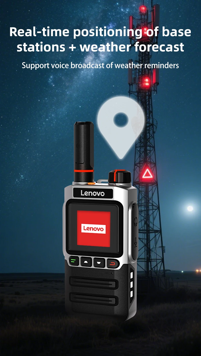 Lenovo SmartPTT CL-720 3.5 Inch 4G POC Radio Dual SIM Card Two-Way Walkie Talkie 5000km Global Coverage National