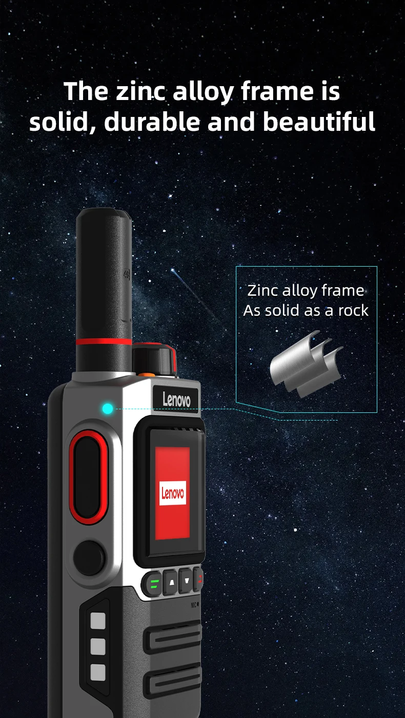 Lenovo SmartPTT CL-720 3.5 Inch 4G POC Radio Dual SIM Card Two-Way Walkie Talkie 5000km Global Coverage National