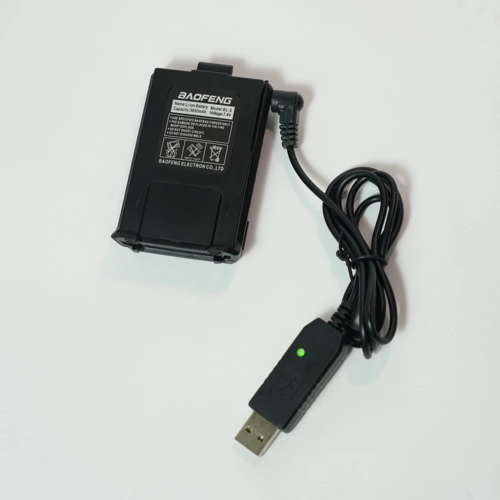 Baofeng UV-5R Battery 3800mAh Walkie Talkie Enlarge Battery 1800mAh BL-5 For UV5RT UV5R UV5RE UV5RA Two Way Radio Power Provider