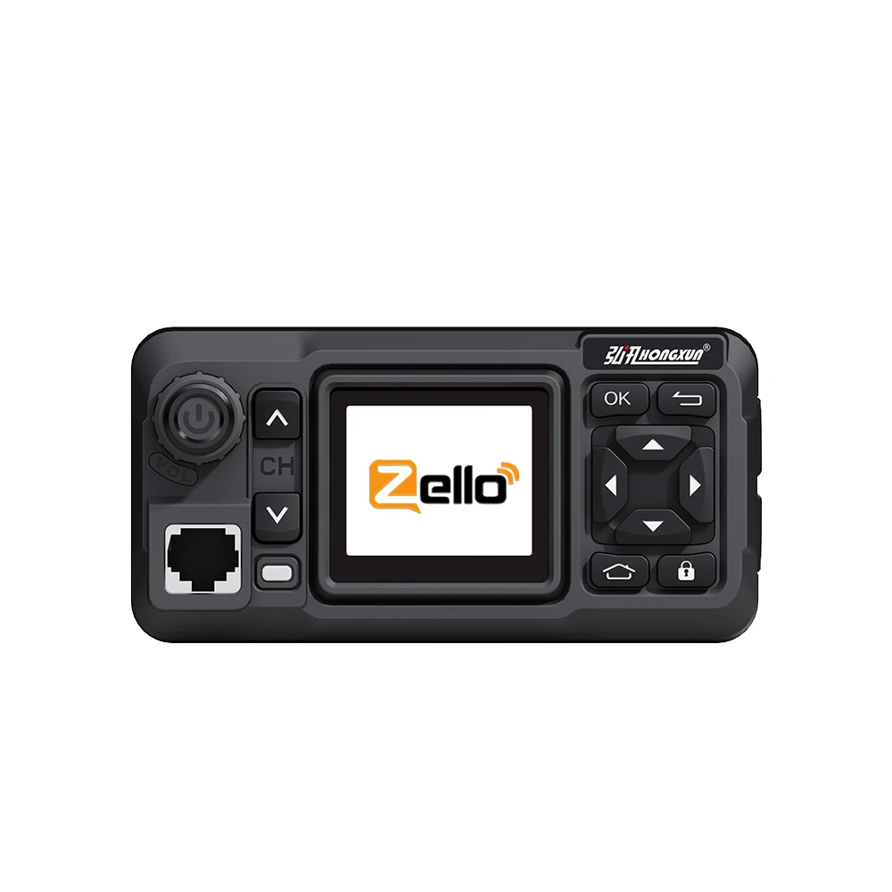 HONGXUN Zello POC Mini Car Radio 4G Network Vehicle Walkie Talkie Dual PTT Vehicle Two Way Radio