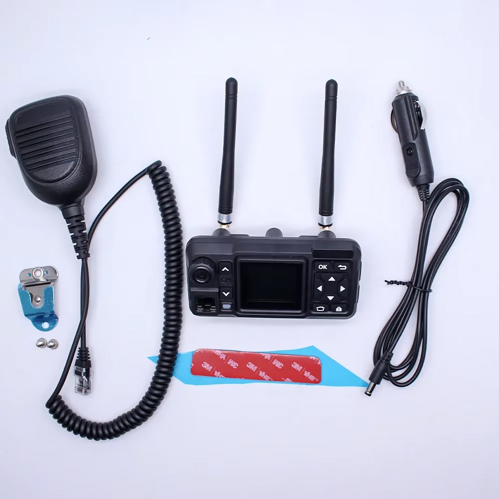 HONGXUN Zello POC Mini Car Radio 4G Network Vehicle Walkie Talkie Dual PTT Vehicle Two Way Radio