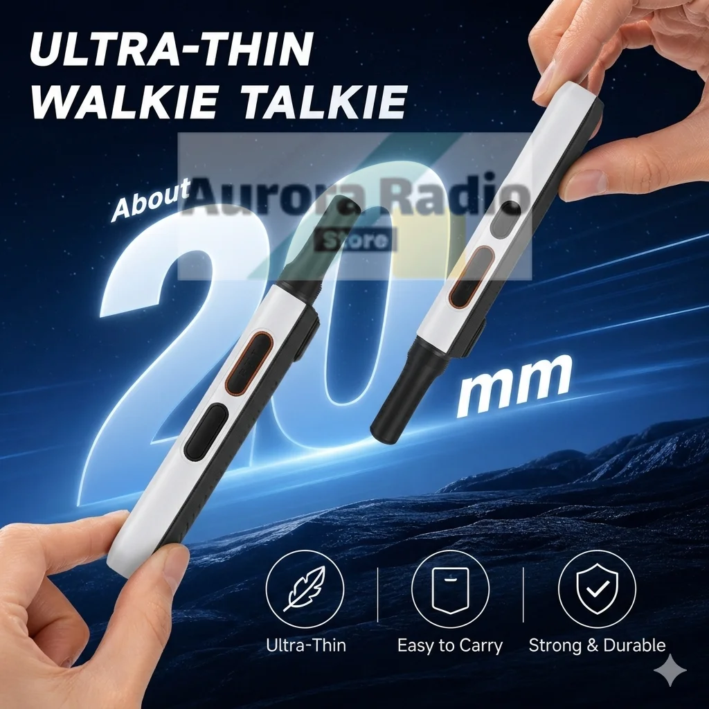 ALERVITES PoC AT1 Global Walkie Talkie Baofeng Radio 4G LTE EU/US Version Optional Group Call Support Multi-Language Menu USB-C