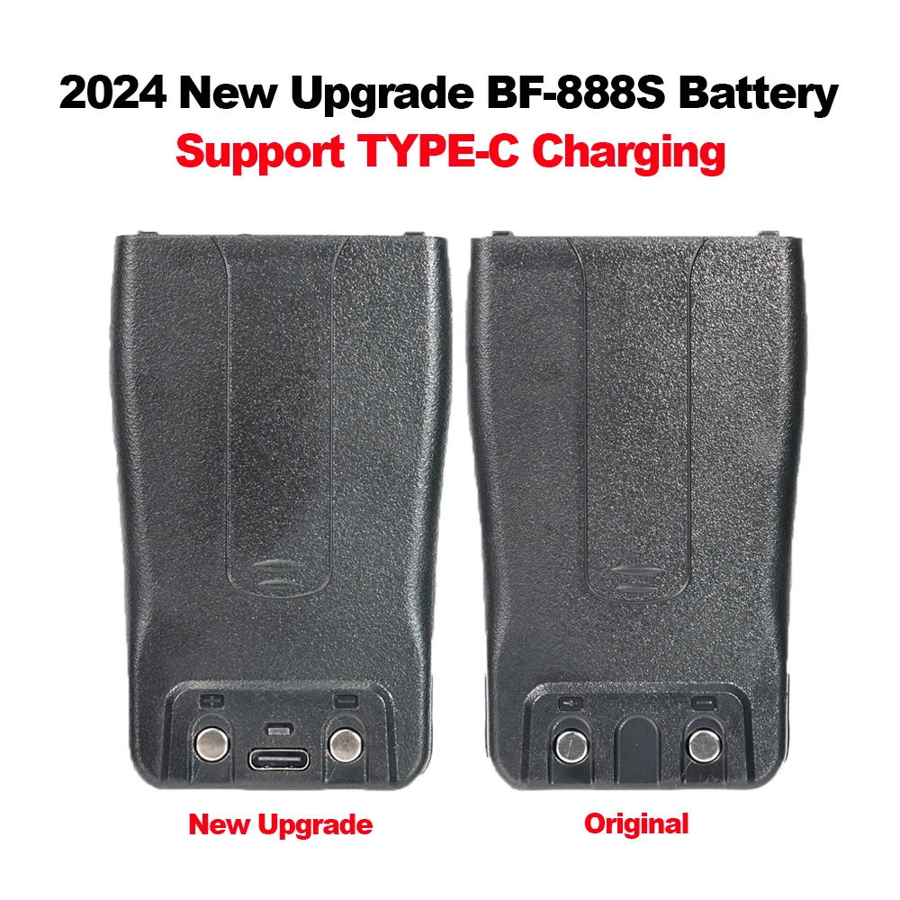 BAOFENG Walkie Talkie Battery BF-888S Type-C Battery for BF-666S BF-777S 888s BF-88E Compatible With H-777 H777 Walkie Talkie