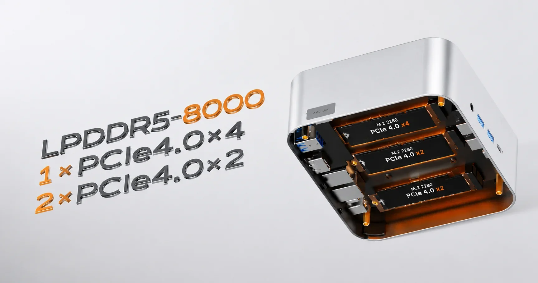 Aoostar MACO AMD Ryzen AI9 HX470 LPDDR5 32GB M.2 2280 NVme SSDx3 WIFI6 BT5.2 Dual 2.5G Lan Oculink AI Mini PC Gamer Computer
