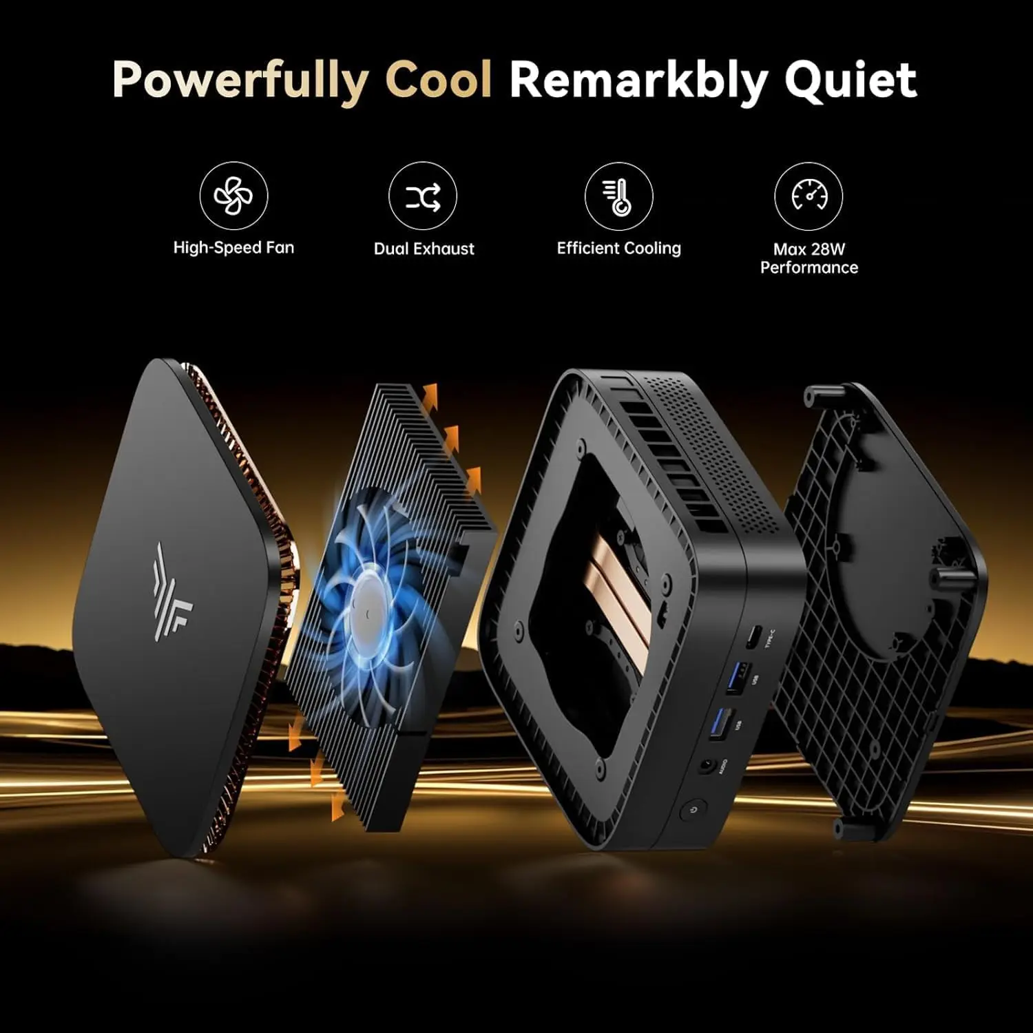 Mini PC Ryzen R2544 Beat 3500U/N95/N150 8GB DDR4 256GB M.2 SSD Triple 4K Display Win11 Pro WiFi Gigabit Ethernet for Office Home