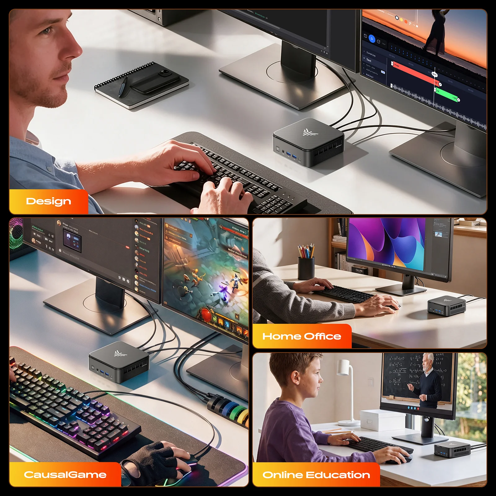 ACEMAGIC AMD Ryzen 5 7430U 16Gb/32Gb Ram 512Gb Ssd Windows 11 Pro Mini Pc (Air Cooling Windows 11 Pro 6C/12T 4K Uhd Wi-Fi 6 Bluetooth 5.2 Gigabit Lan)