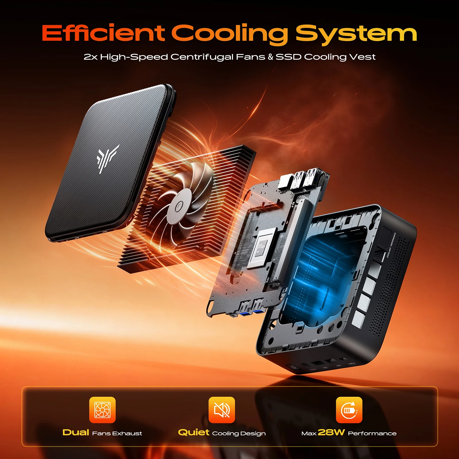 ACEMAGIC AMD Ryzen 5 7430U 16Gb/32Gb Ram 512Gb Ssd Windows 11 Pro Mini Pc (Air Cooling Windows 11 Pro 6C/12T 4K Uhd Wi-Fi 6 Bluetooth 5.2 Gigabit Lan)