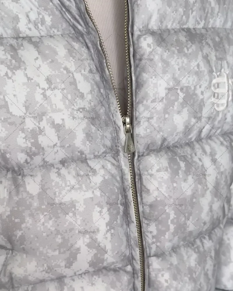 Winter Warm Street Cotton Jacket Men Women Retro Harajuku Camouflage Zipper Hoodie Casual Windproof and Rainproof Coat Jackets