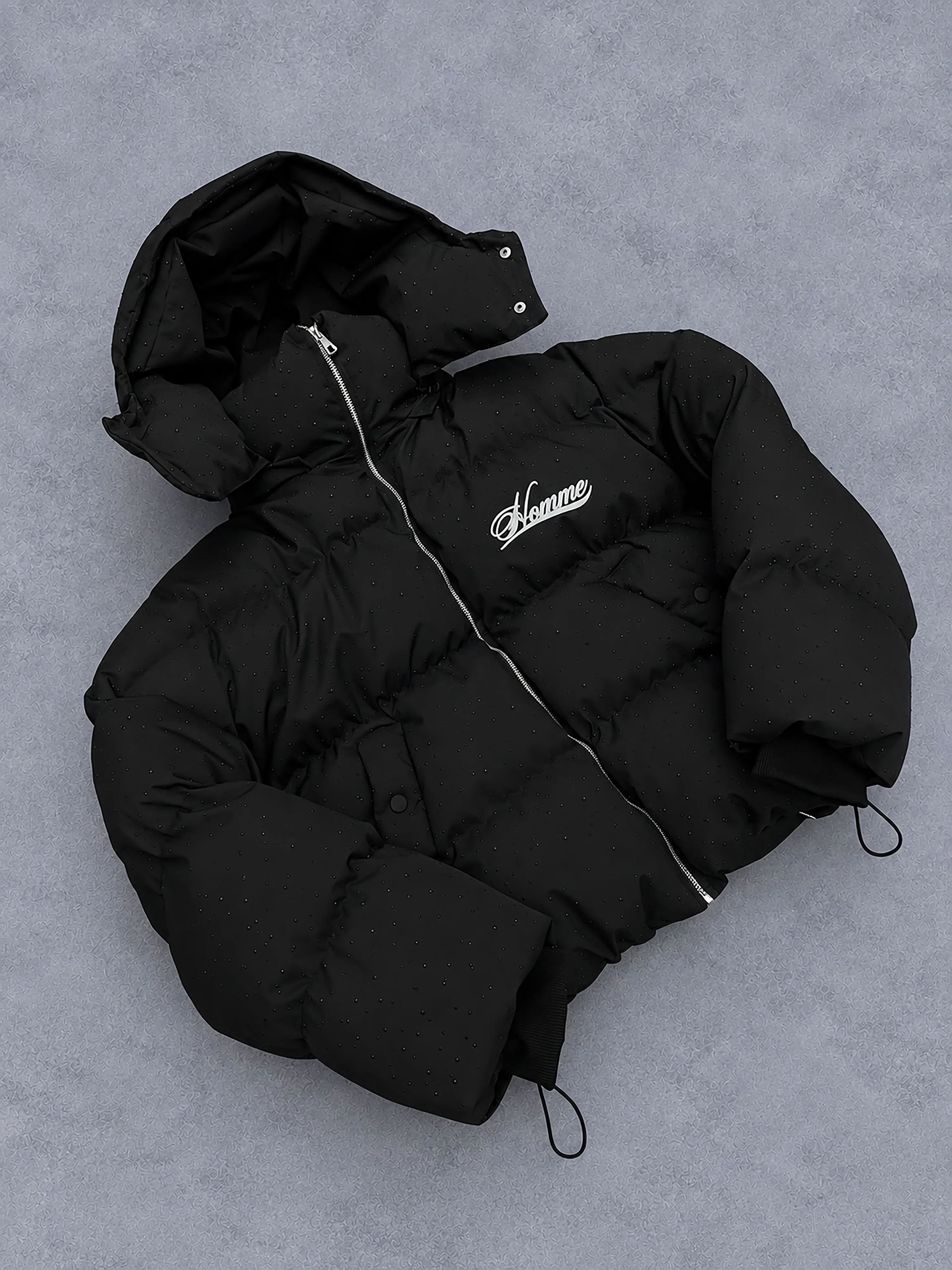 New Europe American Men Thick Hooded Jacket Casual Warm Coat Wear Autumn Winter Fashion Trend Versatile Windproof Cotton Parkas