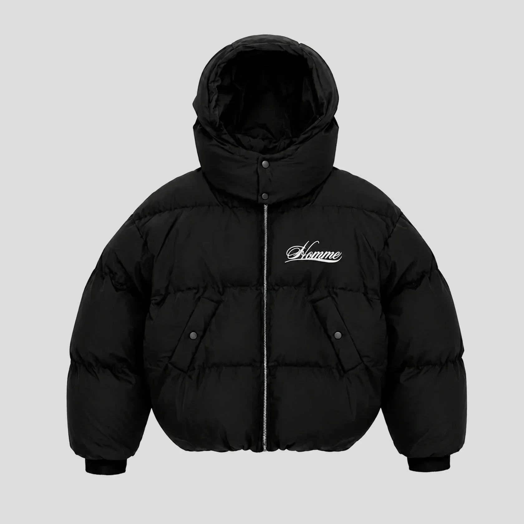 New Europe American Men Thick Hooded Jacket Casual Warm Coat Wear Autumn Winter Fashion Trend Versatile Windproof Cotton Parkas