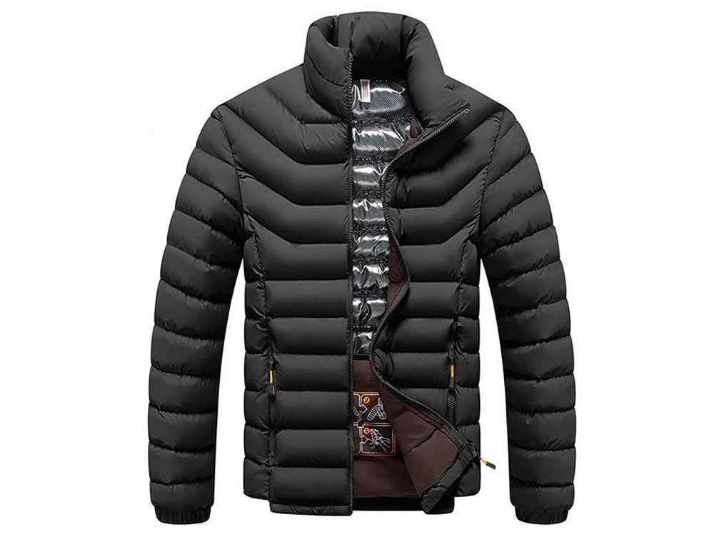 Winter Men's Warm Padded Jackets Fashion Men Stand Collar Cotton Thermal Parkas Coats Men Thicken Windbreaker Jackets Clothing