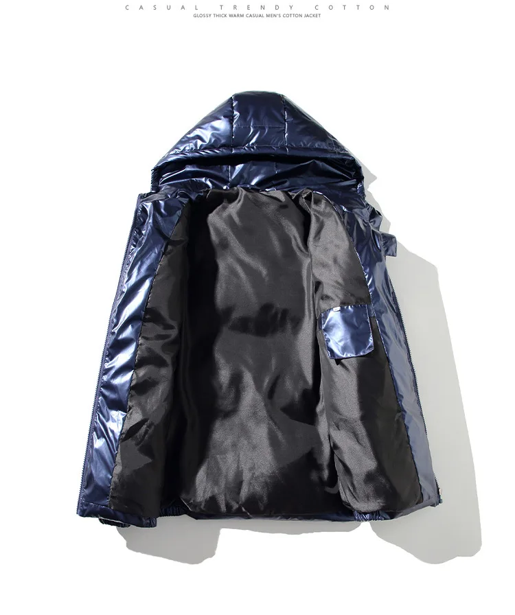 2025 Men's Thick Warm Parkas Autumn Winter Hooded Jacket Male Warm Harajuku Coat Men Casual Zipper Jackets Windproof Outwear 5XL