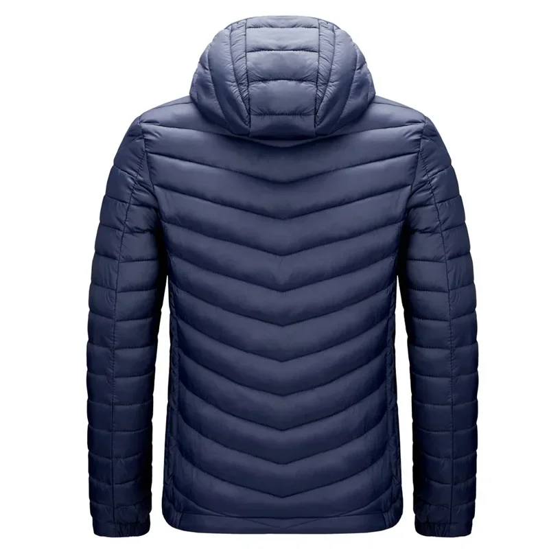 Autumn Winter New Men's Parkas Fashion Warm Stand Collar Jackets Parkas Coat Men Casual Windproof Parka Slim Outwear Man 6XL