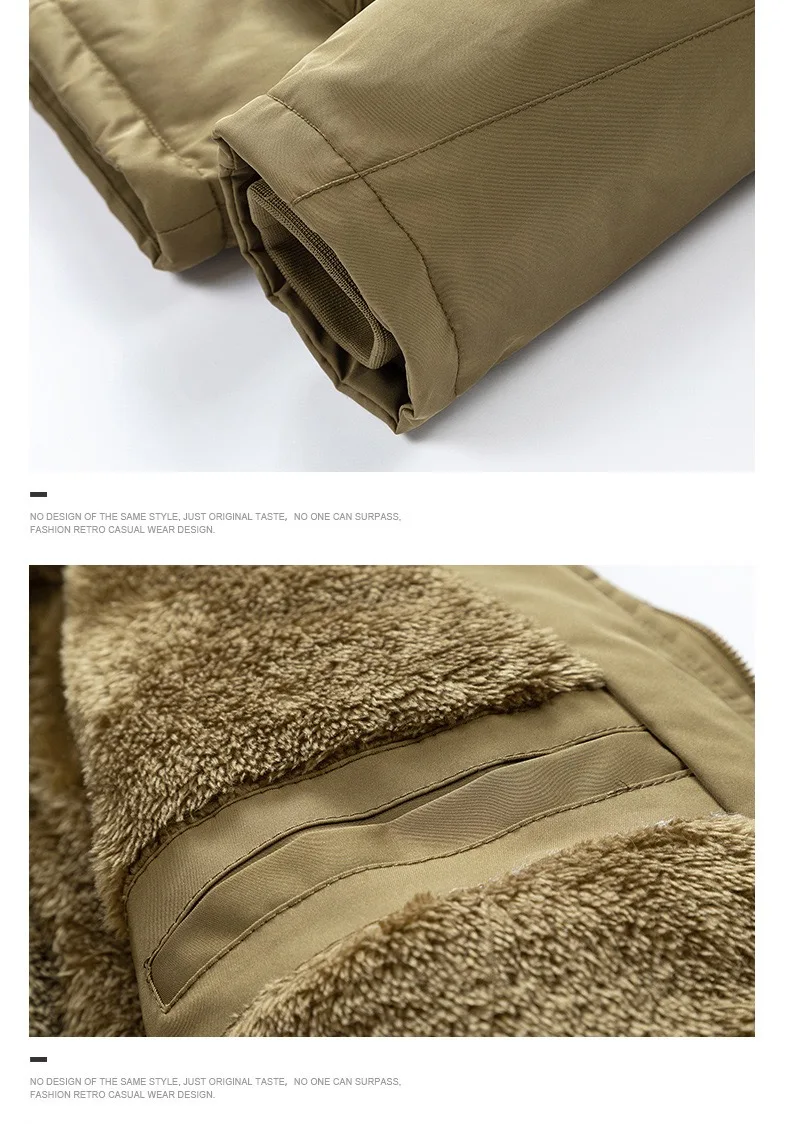 Winter new fashion trendy American outdoor sports windproof thickened warm cotton jacket men's casual loose plus size coat