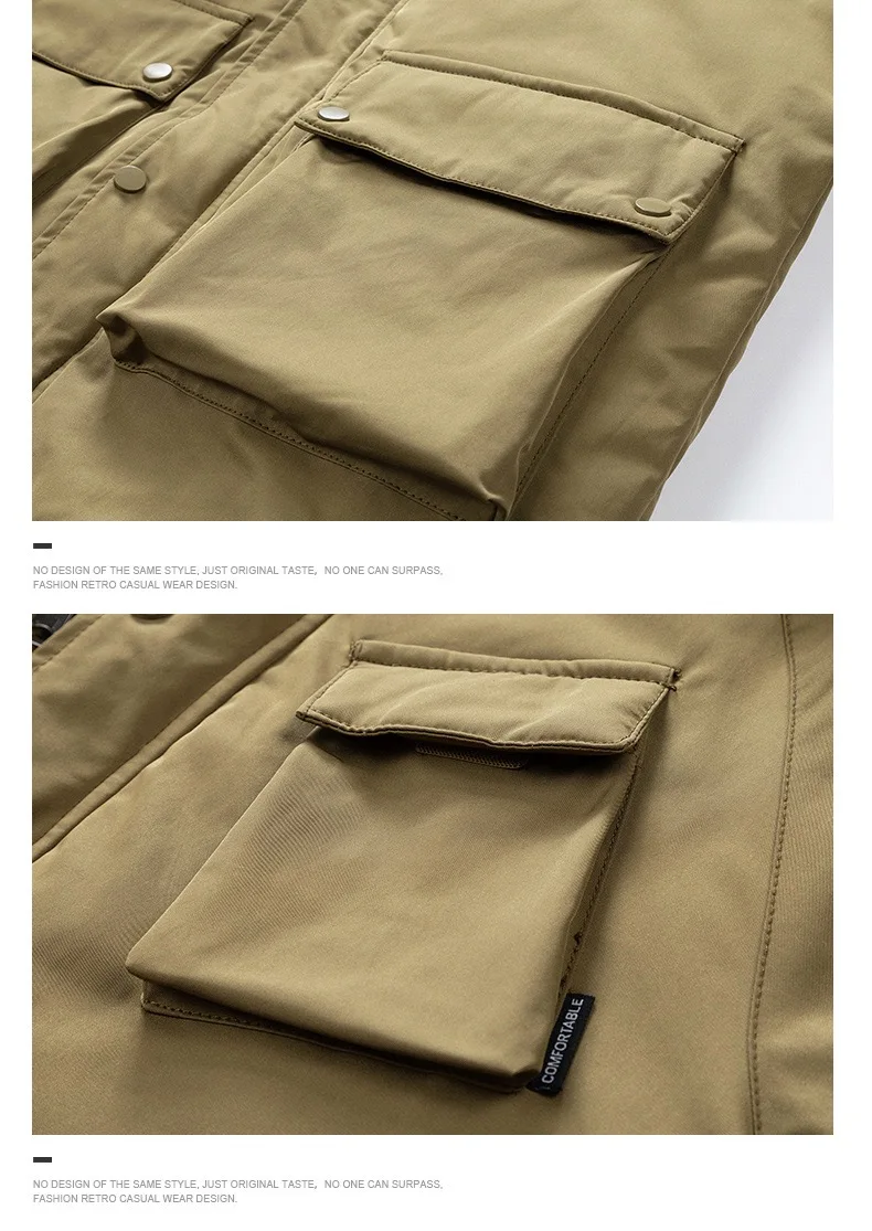 Winter new fashion trendy American outdoor sports windproof thickened warm cotton jacket men's casual loose plus size coat