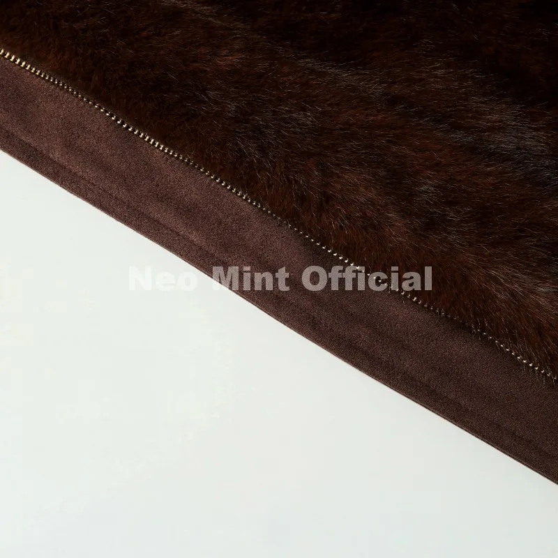 Neo Mint Hot Street Fashion Girls Luxury Fuzzy Mink Fur Bomber Jacket Women Winter Oversized Chunky Faux Fur Coat Warm Outerwear