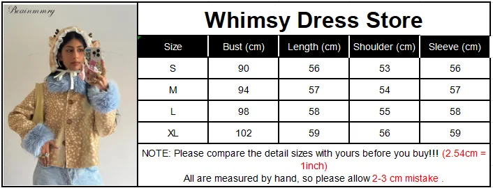 Women Leopard Print Stand Collar Waist Cinched Faux Fur Short Coat Fluffy Cuff Fashion Outerwear Winter Ladies Warm Furry Jacket