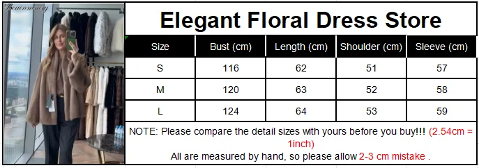 Women Brown Faux Fur Open Front Cardigan Coat Long Sleeve Collarless Loose Plush Outerwear Lady Elegant Winter Warm Furry Jacket