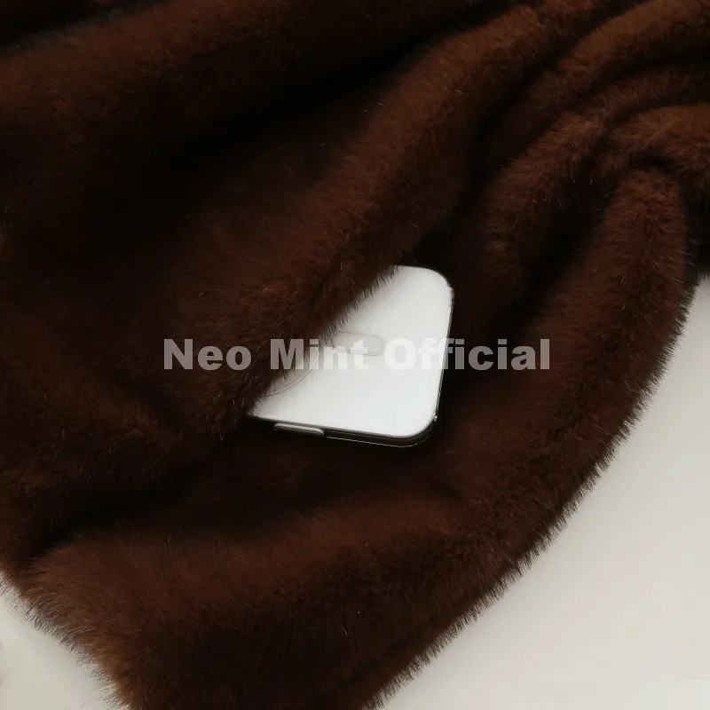 Neo Mint Trendy 2026 Winter Women Brand Faux Mink Fur Peplum Jacket Chic Street Fashion Girls Warm Drawstring Waist Eco Fur Coat