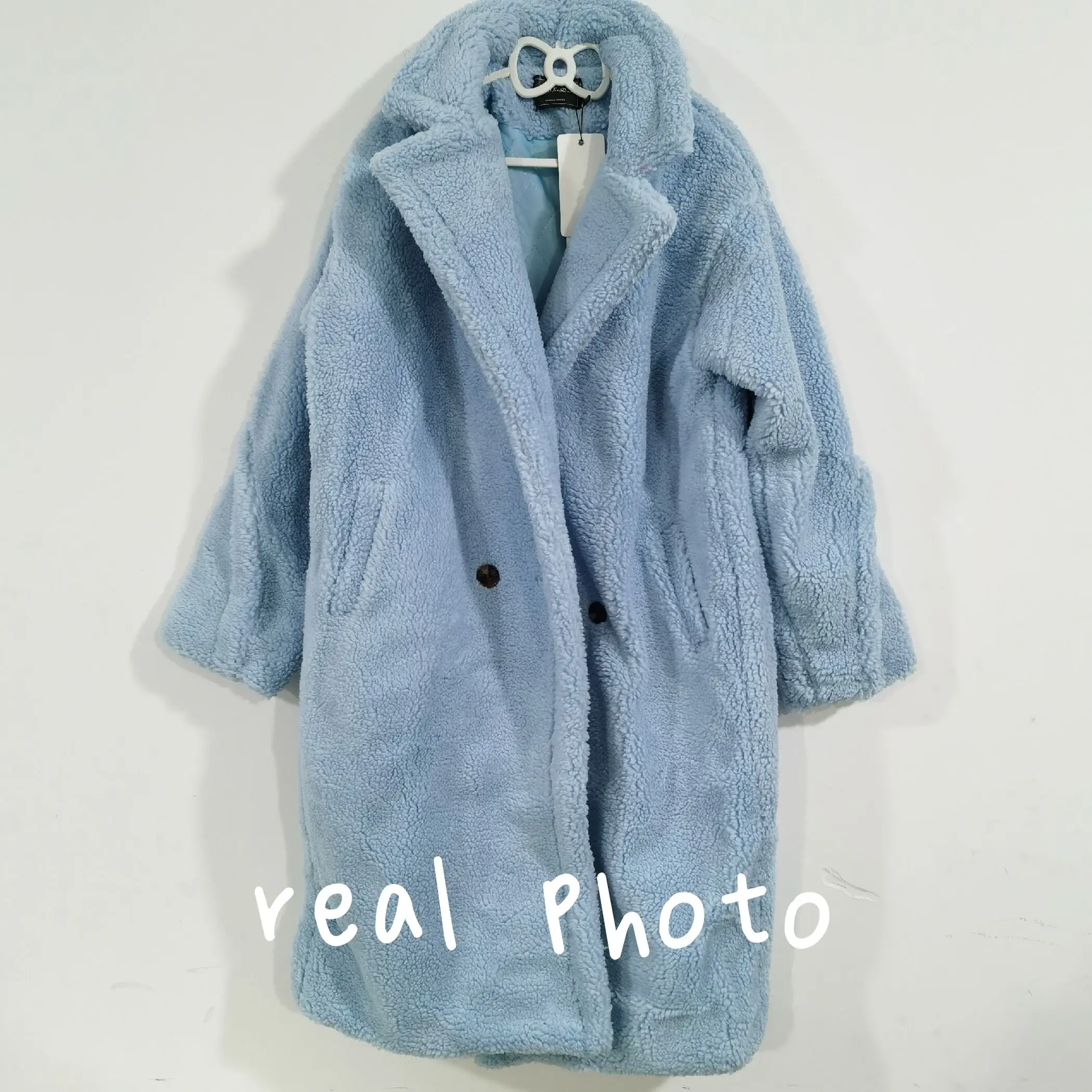 Bella Philosophy Women Winter Faux Fur Warm Long Coat Long Sleeve Female Thick Teddy Bear Coat Casual Loose Oversize Outwears