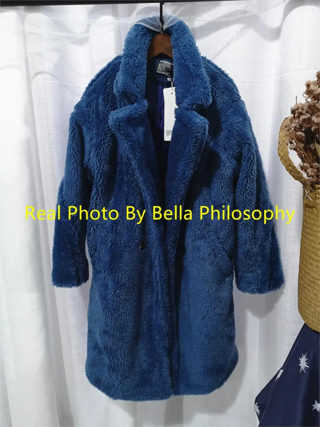 Bella Philosophy Women Winter Faux Fur Warm Long Coat Long Sleeve Female Thick Teddy Bear Coat Casual Loose Oversize Outwears